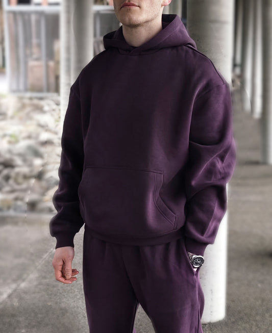 BASIC HOODIE - PLUM